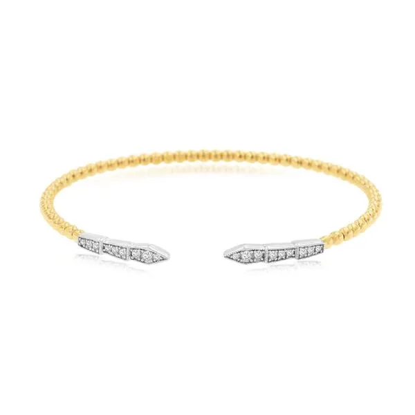 14KTT DIAMOND CUFF BRACELET Gary J. Long Jewelers Stockton, CA