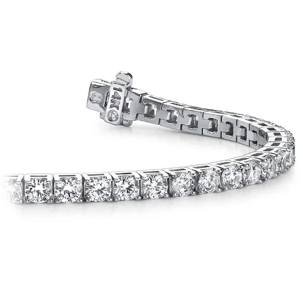 14KW DIAMOND TENNIS BRACELET Image 2 Gary J. Long Jewelers Stockton, CA