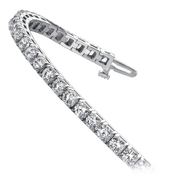14KW DIAMOND TENNIS BRACELET Image 2 Gary J. Long Jewelers Stockton, CA