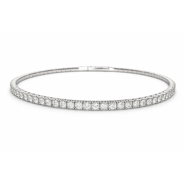 14KW DIAMOND FLEXIBLE BANGLE Gary J. Long Jewelers Stockton, CA