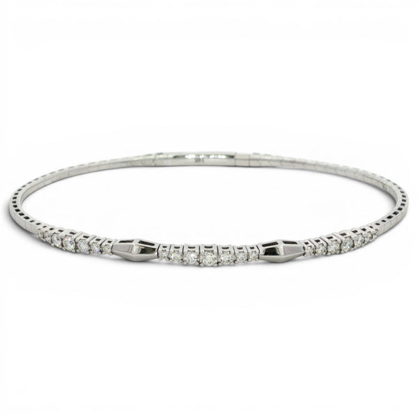 14KW DIAMOND BANGLE BRACELET Gary J. Long Jewelers Stockton, CA
