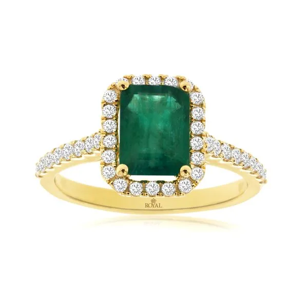 14KY 2.05TW EMERALD DIAMOND RING Gary J. Long Jewelers Stockton, CA