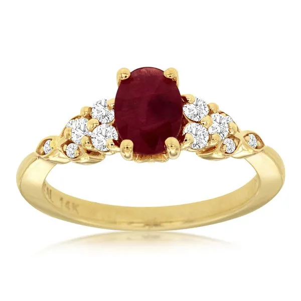 14KY RUBY DIAMOND RING Gary J. Long Jewelers Stockton, CA