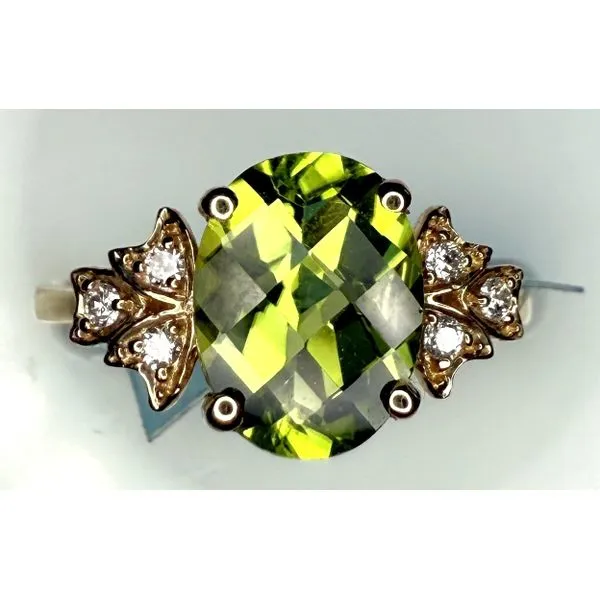 14KY PERIDOT DIAMOND RING Gary J. Long Jewelers Stockton, CA