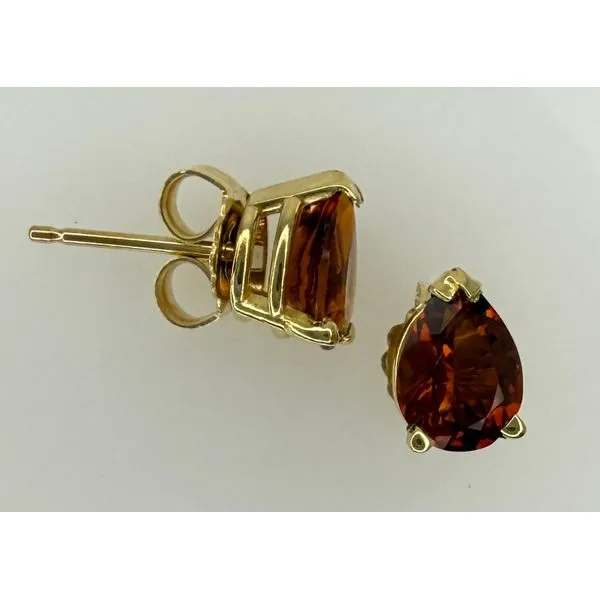 14K Yellow Gold Citrine Stud Earrings Gary J. Long Jewelers Stockton, CA