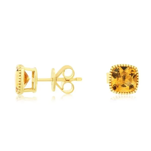 14KY CITRINE STUD EARRINGS Gary J. Long Jewelers Stockton, CA