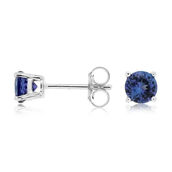 14KW TANZANITE STUD EARRINGS Gary J. Long Jewelers Stockton, CA
