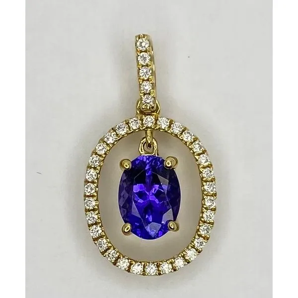 14KY TANZANITE DIAMOND PENDANT Gary J. Long Jewelers Stockton, CA