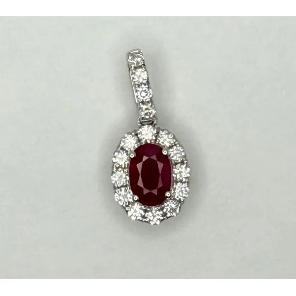 14KW RUBY DIAMOND PENDANT Gary J. Long Jewelers Stockton, CA
