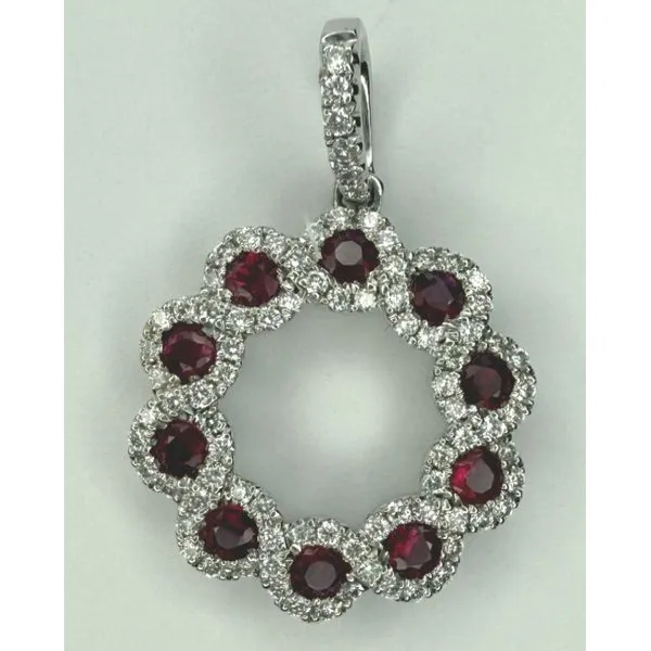 14KW RUBY DIAMOND PENDANT Gary J. Long Jewelers Stockton, CA
