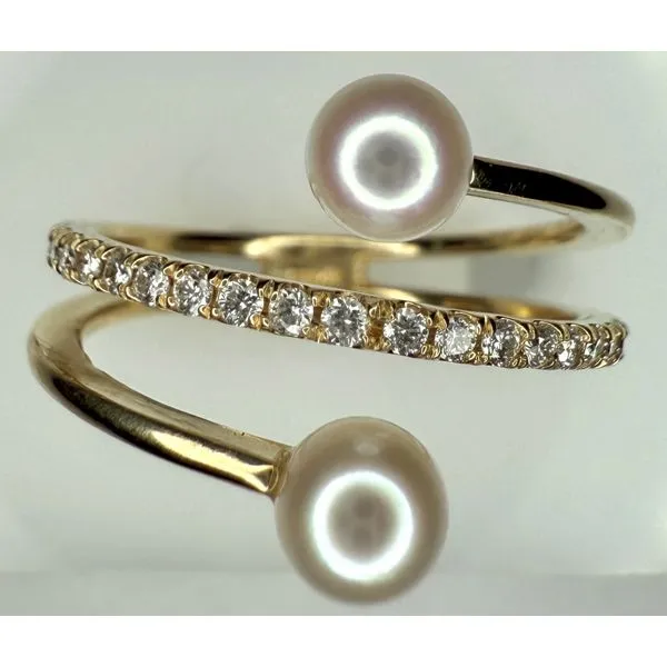 14K Yellow Gold Pearl Wrap Ring Gary J. Long Jewelers Stockton, CA