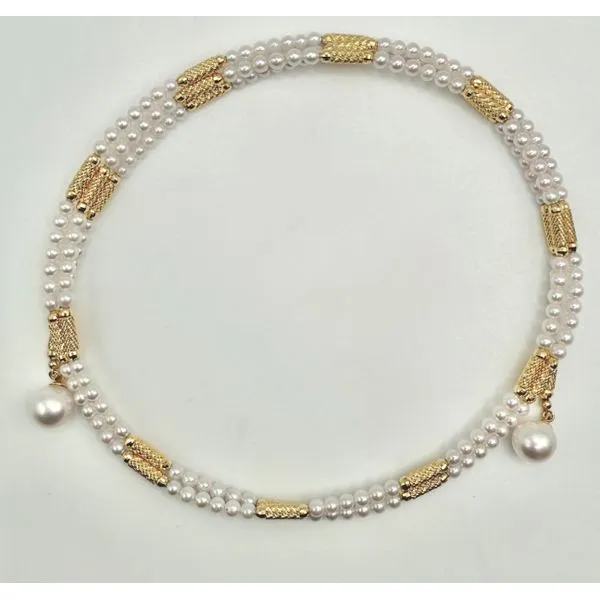 18K Yellow Gold Pearl Necklace / Bracelet Gary J. Long Jewelers Stockton, CA