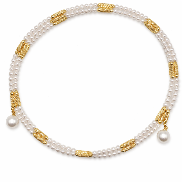 18KY CONVERTIBLE MAGNETIC PEARL NECKLACE /  BRACELET Gary J. Long Jewelers Stockton, CA
