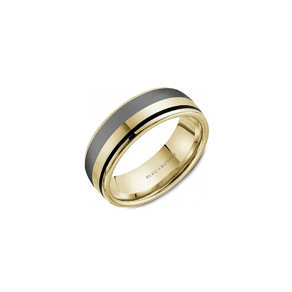 14K Yellow Gold Black Enamel Ring Gary J. Long Jewelers Stockton, CA