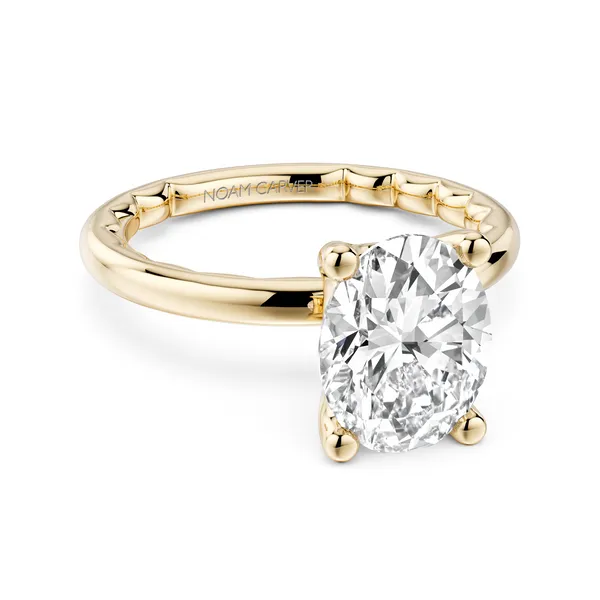 14K Yellow Gold Oval CZ Solitaire Setting Gary J. Long Jewelers Stockton, CA