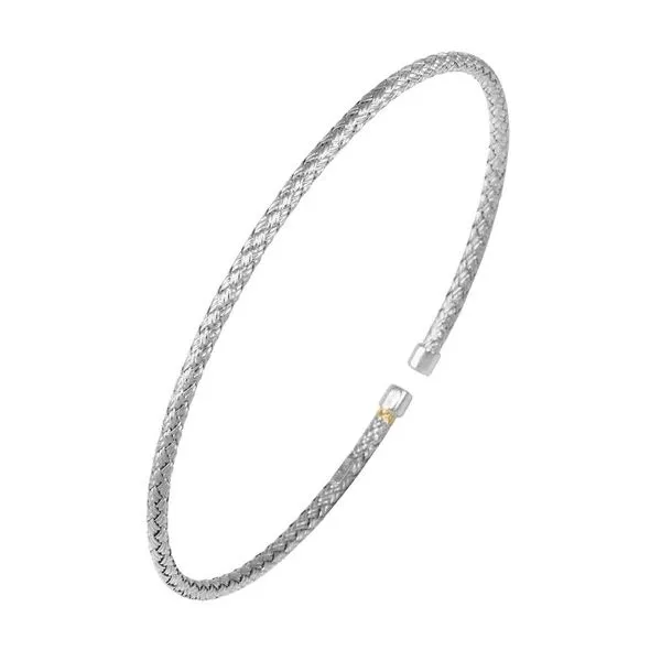 Sterling Silver Rhodium Cuff Bracelet Gary J. Long Jewelers Stockton, CA