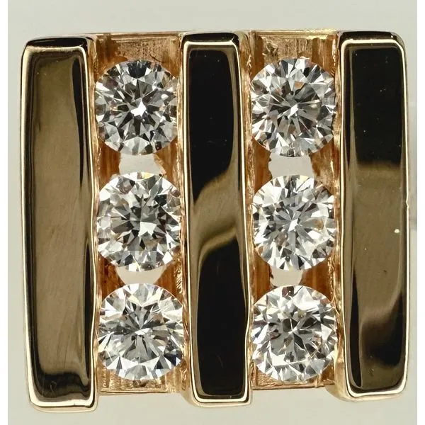 14Kt Yellow Diamond Sawtooth Tie Tac Gary J. Long Jewelers Stockton, CA