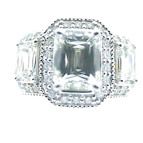 CD 18K White Gold Engagement Ring Godwin Jewelers, Inc. Bainbridge, GA