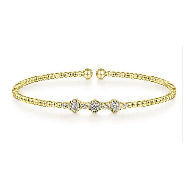 GABRIEL & CO 14K Yellow Gold Diamond Bracelet Godwin Jewelers, Inc. Bainbridge, GA