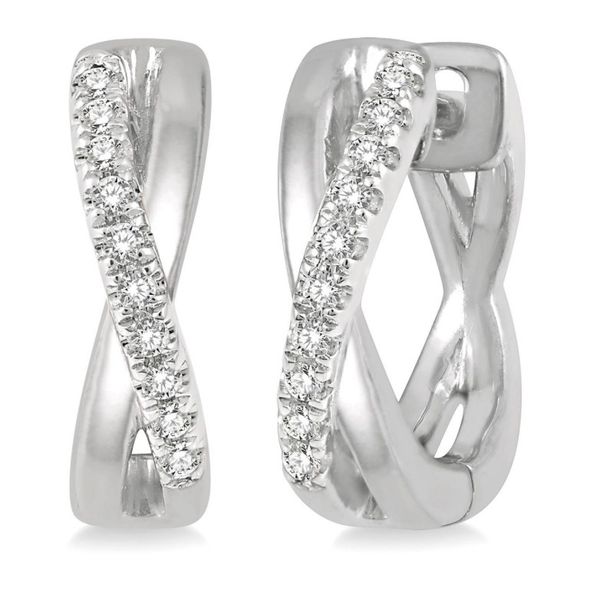 AD 10K White Gold Diamond Earrings Godwin Jewelers, Inc. Bainbridge, GA