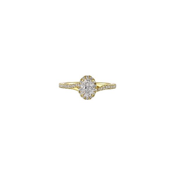 10K Yellow Gold Halo Ring Godwin Jewelers, Inc. Bainbridge, GA
