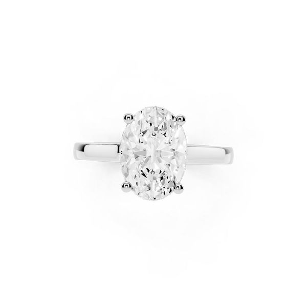 14K White Gold Hidden Halo Ring Godwin Jewelers, Inc. Bainbridge, GA