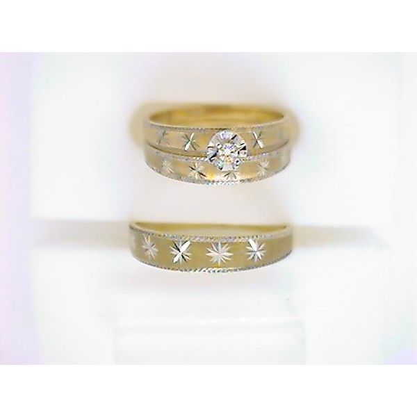 AK 10K Yellow Gold Diamond Wedding Set Godwin Jewelers, Inc. Bainbridge, GA