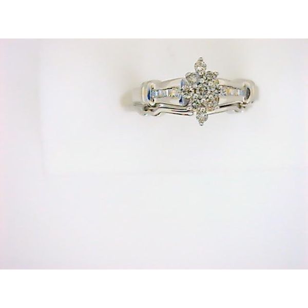 AD 10K White Gold Diamond Wedding Set Godwin Jewelers, Inc. Bainbridge, GA