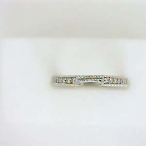 18K White Gold Womens Wedding Band