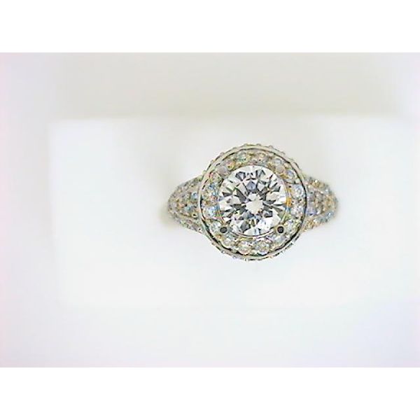EG 18K White Gold Diamond Semi-Mount Ring Godwin Jewelers, Inc. Bainbridge, GA