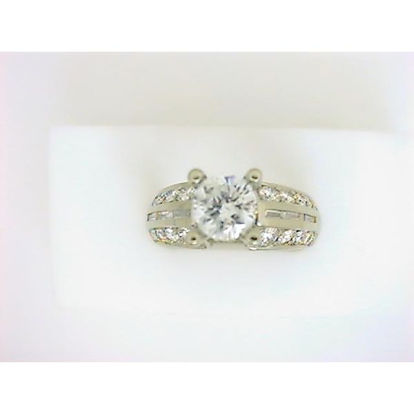 OST 18K White Gold Diamond Semi-Mount Ring Godwin Jewelers, Inc. Bainbridge, GA