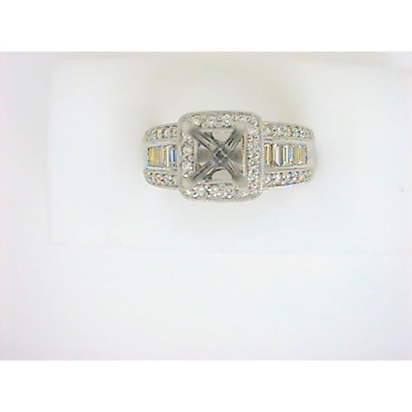 AK 14K White Gold Diamond Semi-Mount Ring Godwin Jewelers, Inc. Bainbridge, GA