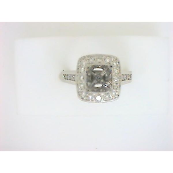 AK 14K White Gold Diamond Semi-Mount Ring Godwin Jewelers, Inc. Bainbridge, GA