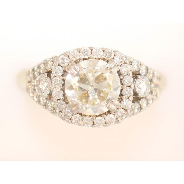 HOF 18K White Gold Diamond Semi-Mount Ring Godwin Jewelers, Inc. Bainbridge, GA