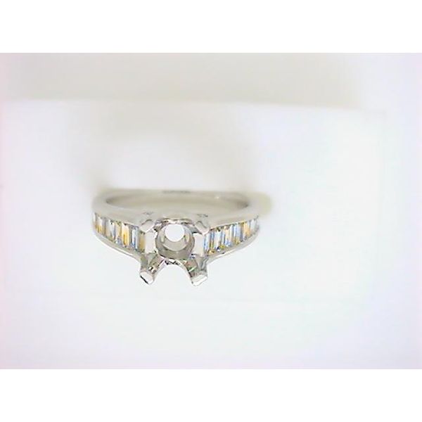 NJ 18K White Gold Diamond Semi-Mount Ring Godwin Jewelers, Inc. Bainbridge, GA