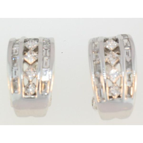DD 14K White Gold Diamond Earrings Godwin Jewelers, Inc. Bainbridge, GA