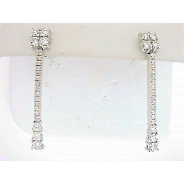 NTR 14K White Gold Diamond Earrings Godwin Jewelers, Inc. Bainbridge, GA