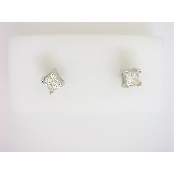 DD 14K White Gold Diamond Earrings Godwin Jewelers, Inc. Bainbridge, GA