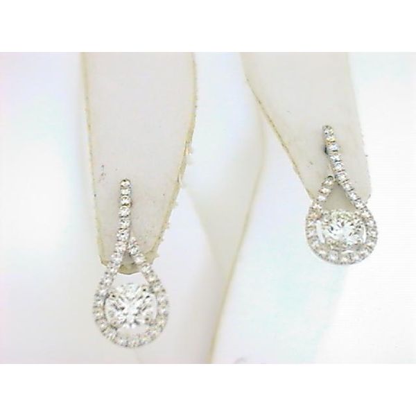 HOF 18K White Gold Diamond Earrings Godwin Jewelers, Inc. Bainbridge, GA