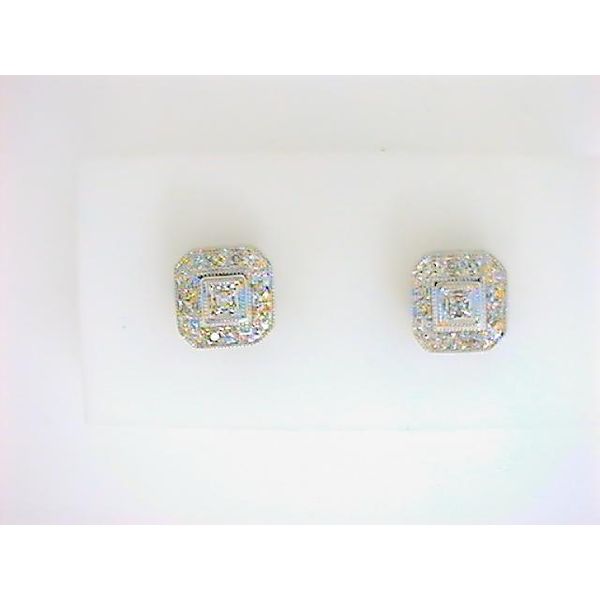 AD 10K White Gold Diamond Earrings Godwin Jewelers, Inc. Bainbridge, GA