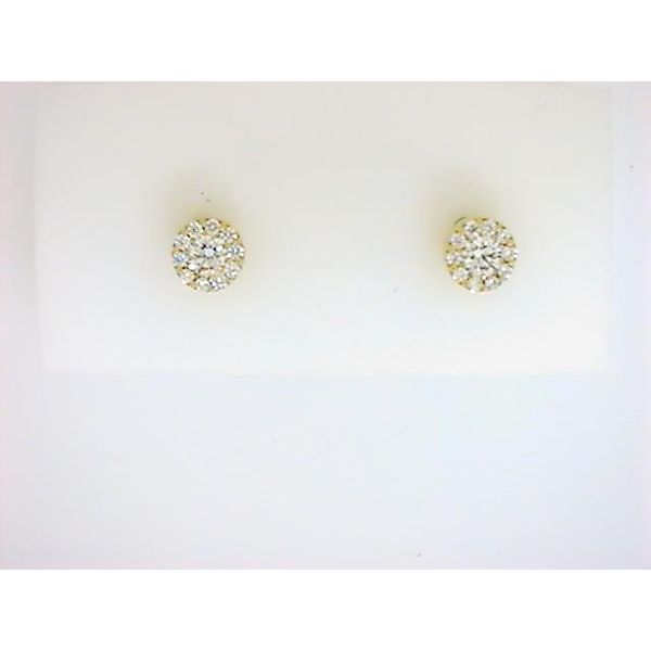 HOF 18K Yellow Gold Diamond Earrings Godwin Jewelers, Inc. Bainbridge, GA