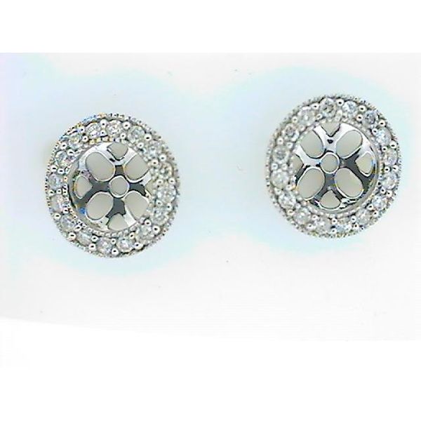 SMM 14K White Gold Diamond Earrings Godwin Jewelers, Inc. Bainbridge, GA