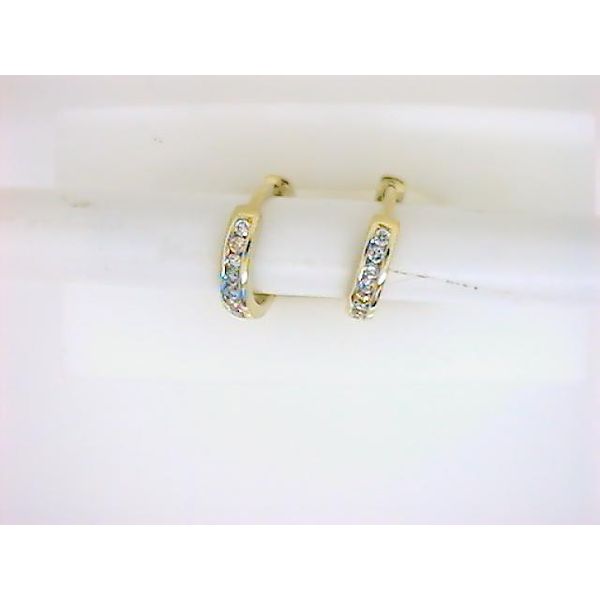 SIM 14K Yellow Gold Diamond Earrings Godwin Jewelers, Inc. Bainbridge, GA