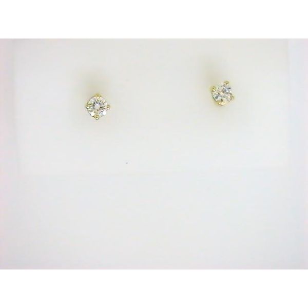 DD 14K Yellow Gold Diamond Earrings Godwin Jewelers, Inc. Bainbridge, GA