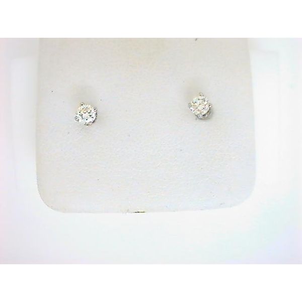 DD 14K White Gold Diamond Earrings Godwin Jewelers, Inc. Bainbridge, GA