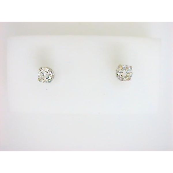 DD 14K White Gold Diamond Earrings Godwin Jewelers, Inc. Bainbridge, GA