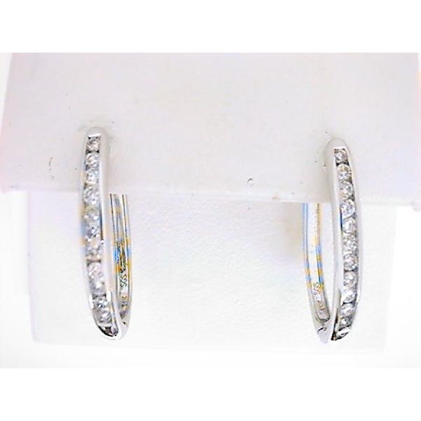SIM 14K White Gold Diamond Earrings Godwin Jewelers, Inc. Bainbridge, GA