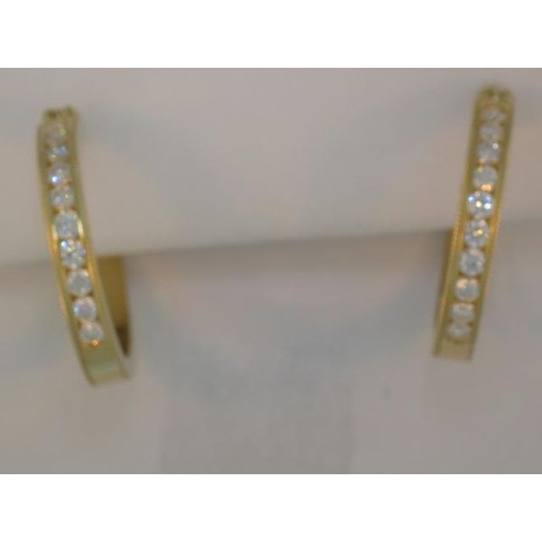 HOF 18K Yellow Gold Diamond Earrings Godwin Jewelers, Inc. Bainbridge, GA