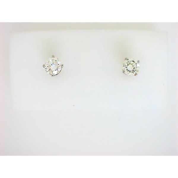 DD 14K White Gold Diamond Earrings Godwin Jewelers, Inc. Bainbridge, GA