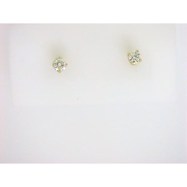 DD 14K Yellow Gold Diamond Earrings Godwin Jewelers, Inc. Bainbridge, GA